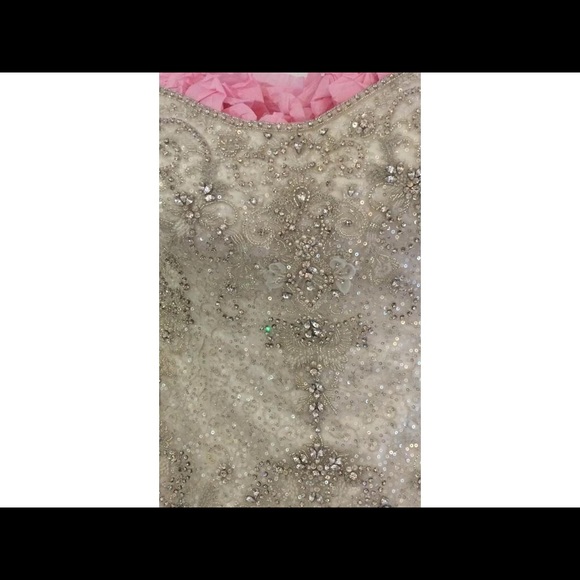 Kenneth Pool "Luna" Ivory Sample Wedding Dress - Picture 3 of 4